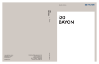 Hyundai Bayon - Navod k obsluze 2021-1